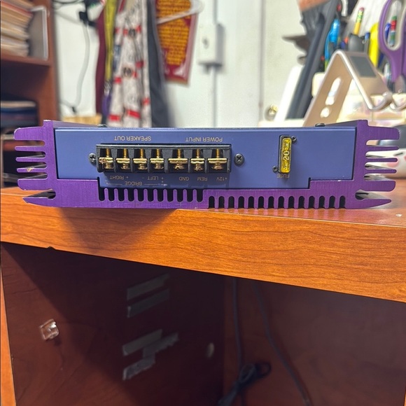 Vibrant Purple and Blue Audio Amplifier - Picture 5 of 6